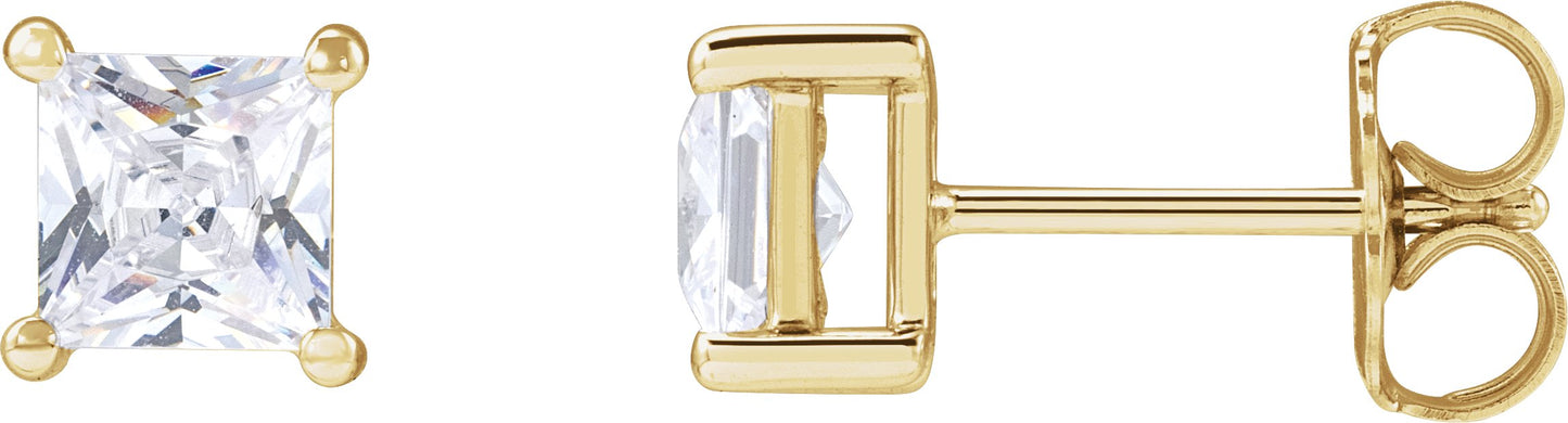 1/10 Ctw Lab-Grown Diamond 4-Prong Earrings