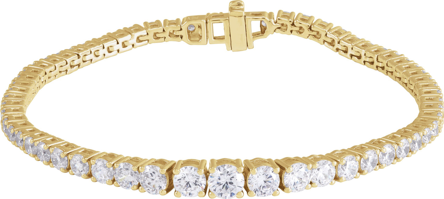 6 Ctw Lab-Grown Diamond Line Bracelet - Lab Grown Diamond