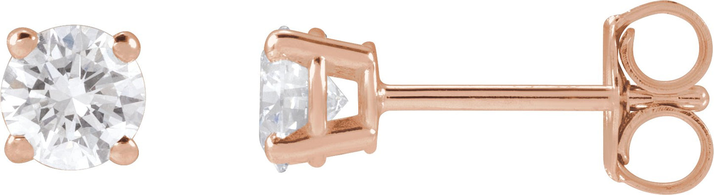 1/2 Ctw Lab-Grown Diamond Stud Earrings