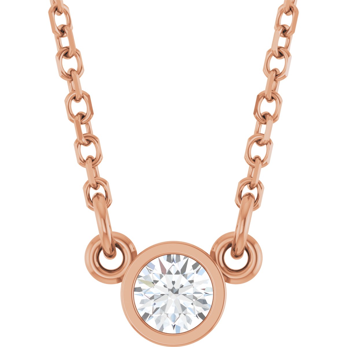 1/4 Ct Lab Grown Diamond Solitaire Necklace