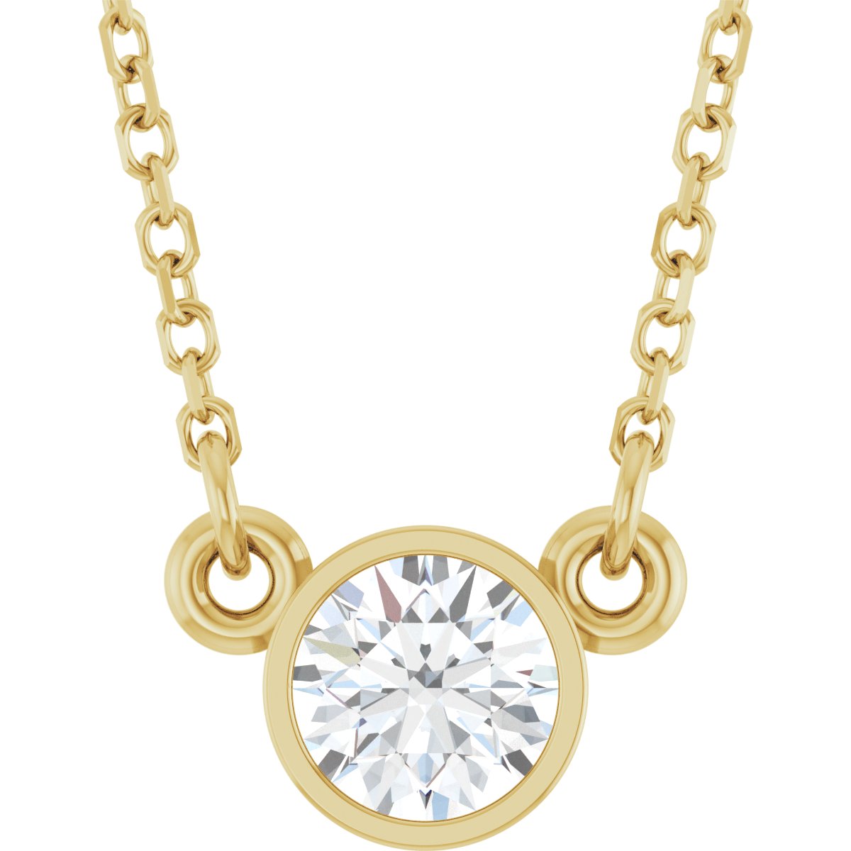 1/3 Ct Lab Grown Diamond Solitaire Necklace