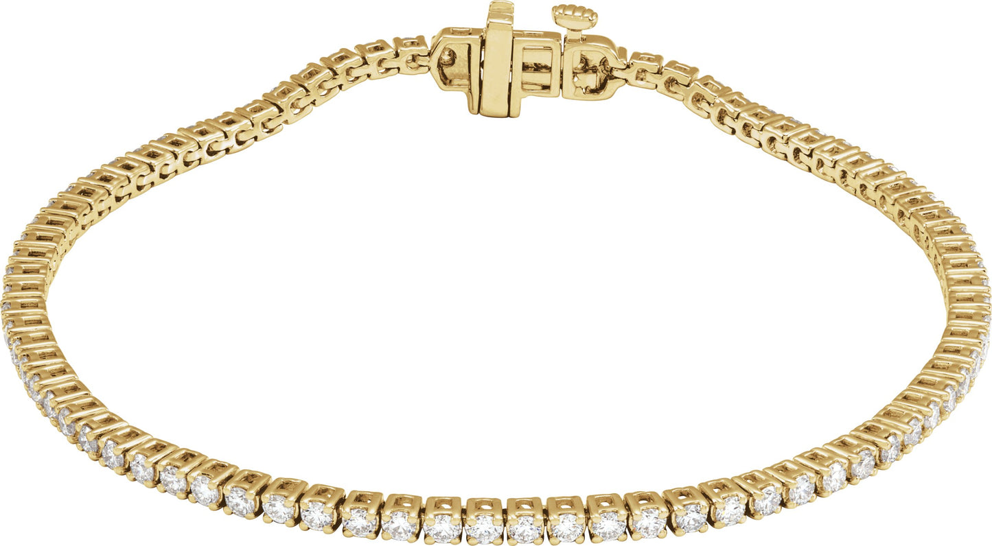 2 Ctw Lab-Grown Diamond Line Bracelet - Lab Grown Diamond
