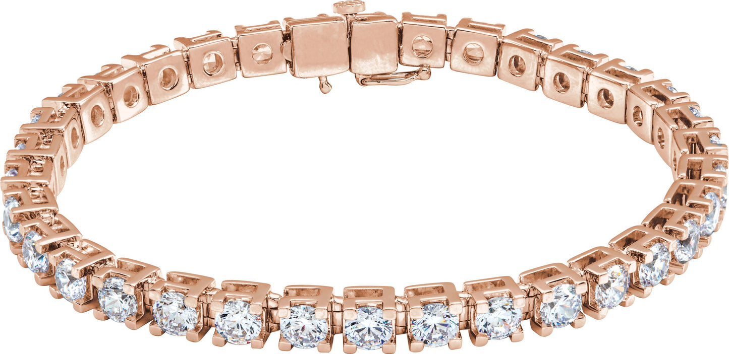 10 Ctw Lab-Grown Diamond Line Bracelet