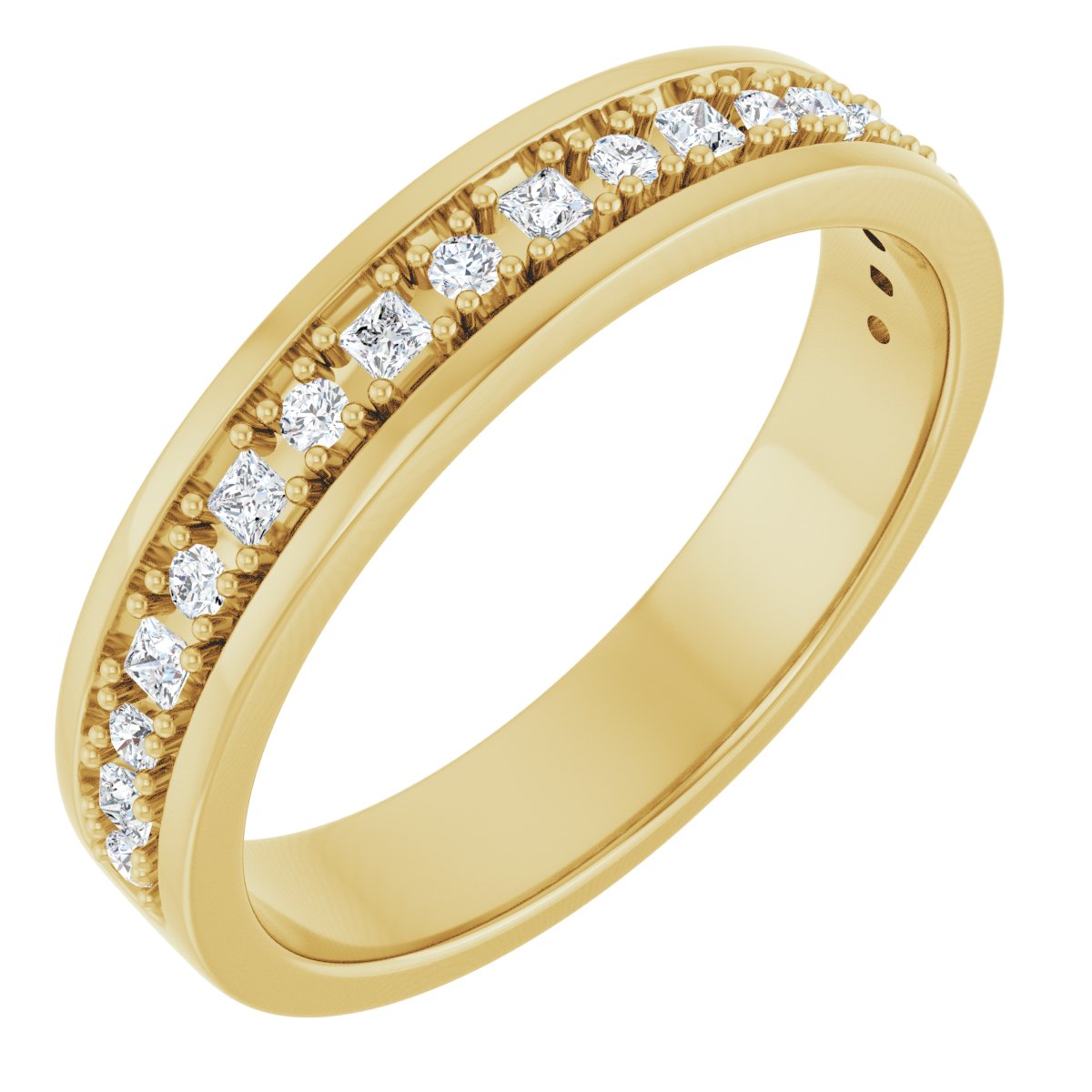 3/8 Ctw Square Lab-Grown Diamond Band