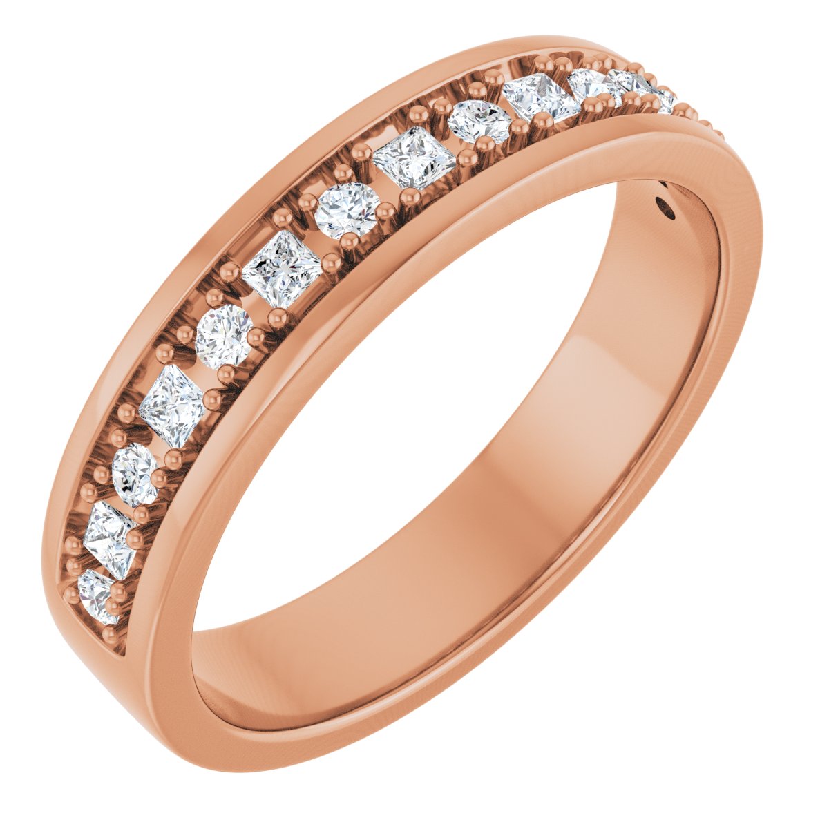 3/8 Ctw Square Lab-Grown Diamond Band