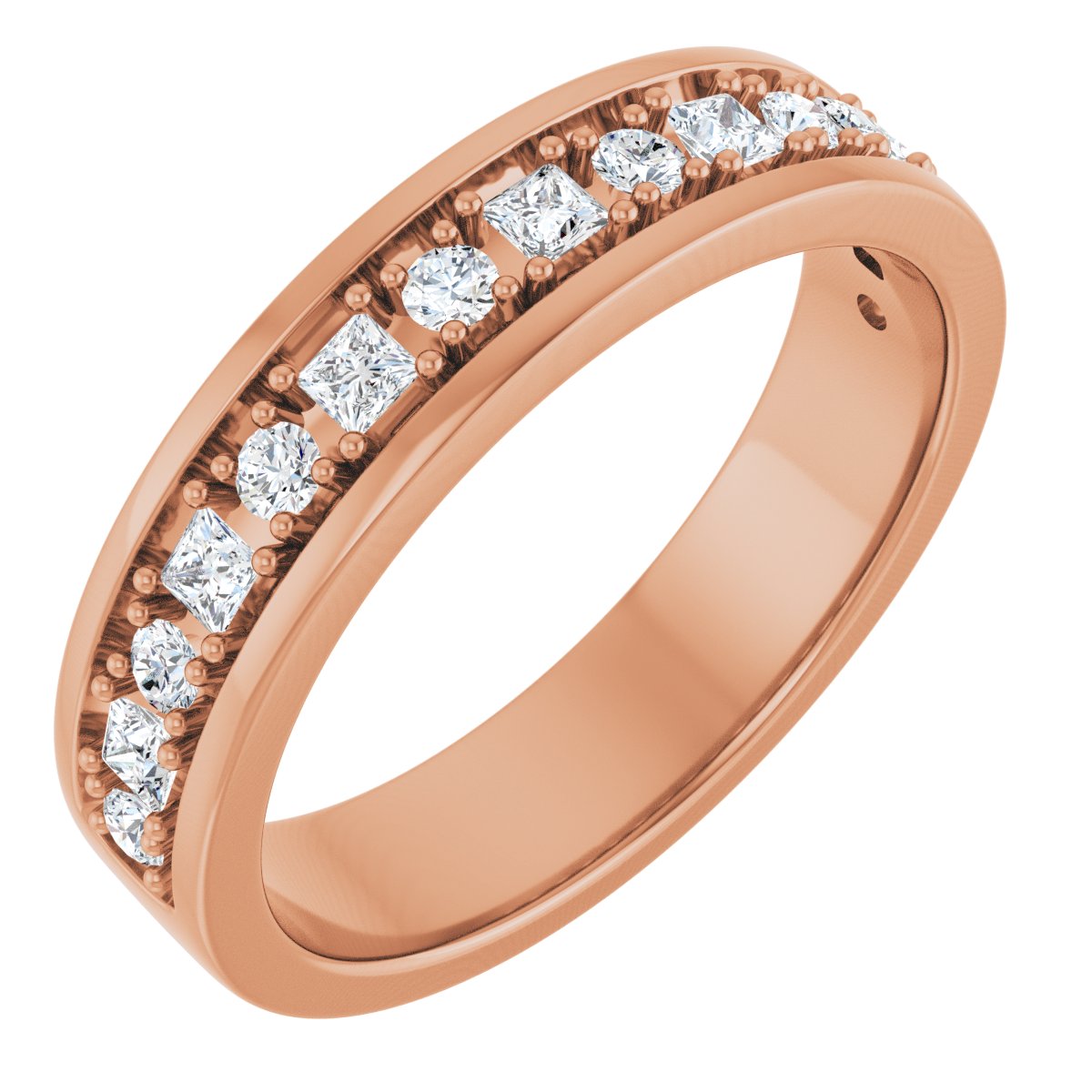 7/8 Ctw Square Lab-Grown Diamond Band