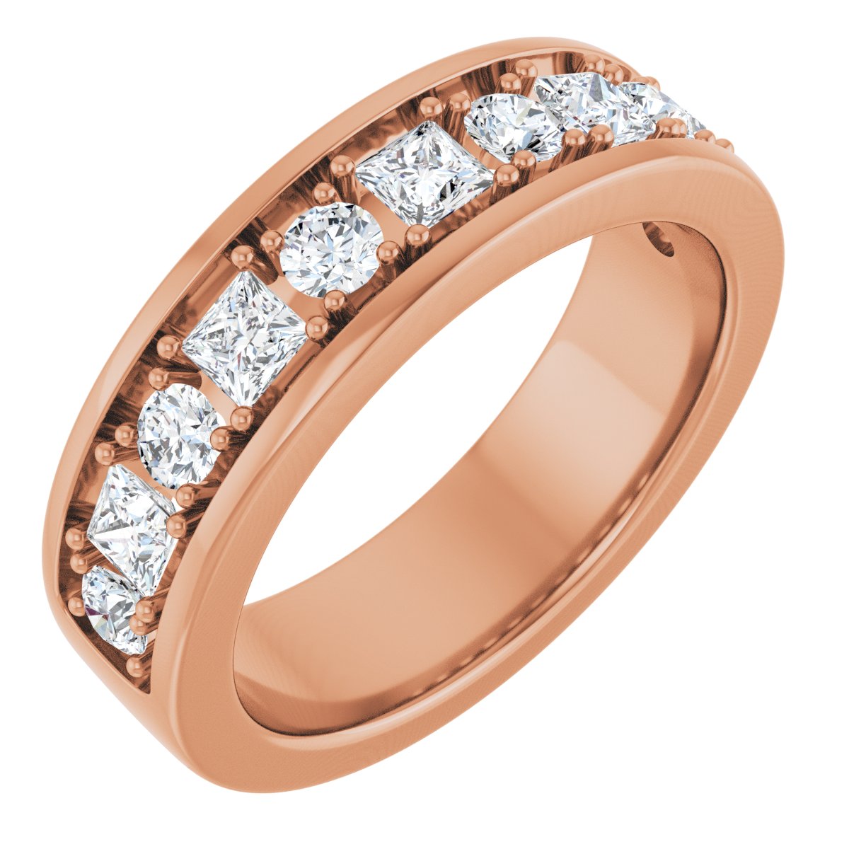 3/8 Ctw Square Lab-Grown Diamond Band