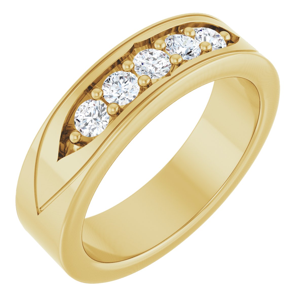 1/2 Ctw Lab-Grown Diamond Band