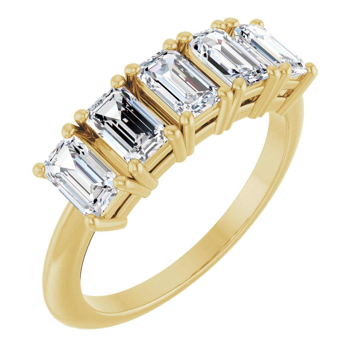 1 7/8 Ctw Emerald Lab-Grown Diamond Anniversary Band