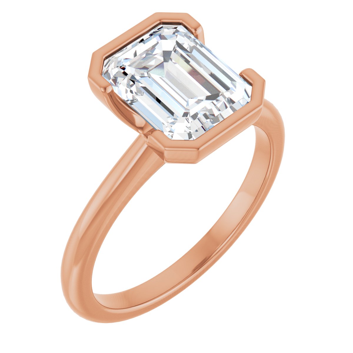 2 1/2 Ctw Emerald Lab-Grown Diamond Engagement Ring