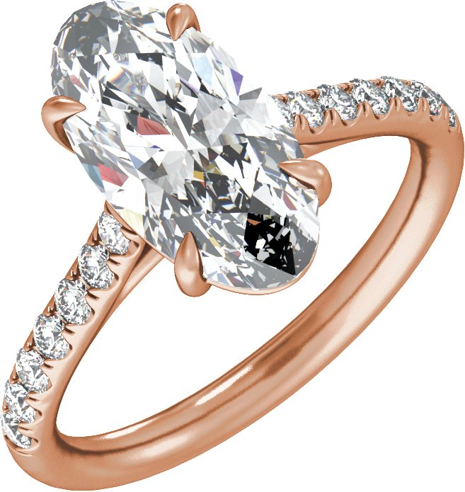 1 1/3 Ctw Lab-Grown Diamond Engagement Ring