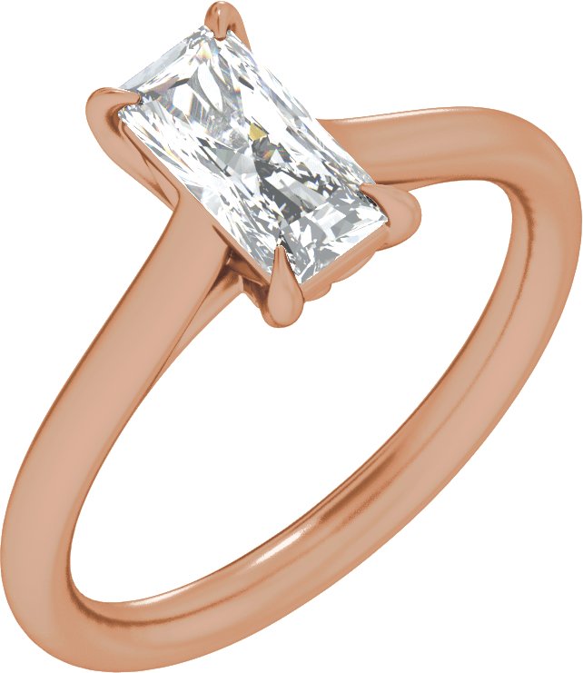 1 Ctw Radiant Lab-Grown Diamond Engagement Ring