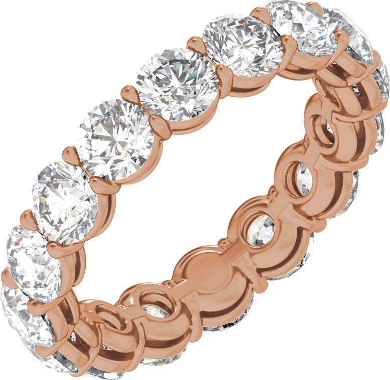 5 Ctw Lab-Grown Diamond Low Profile Eternity Band
