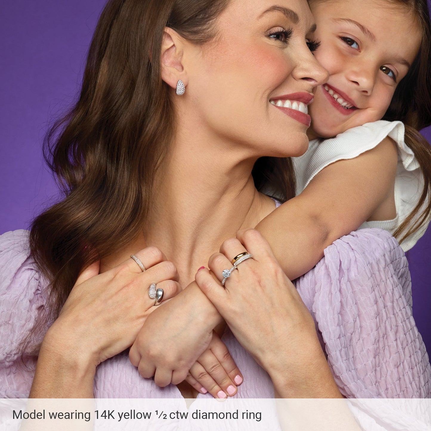 1/2 Ctw Lab-Grown Diamond Ring - Yellow Gold