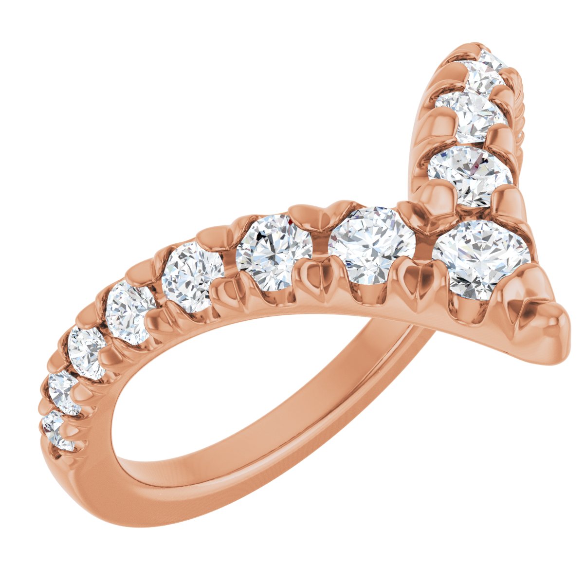 5/8 Ctw Lab-Grown Diamond Contour Band