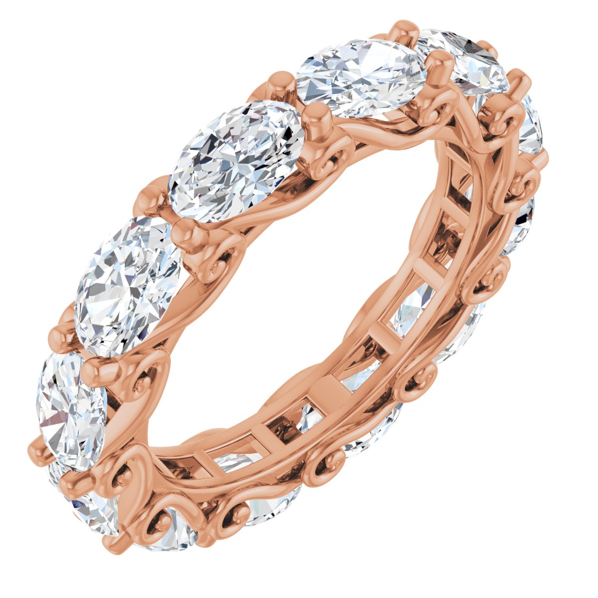 4 3/4 Ctw Oval Lab-Grown Diamond Eternity Band
