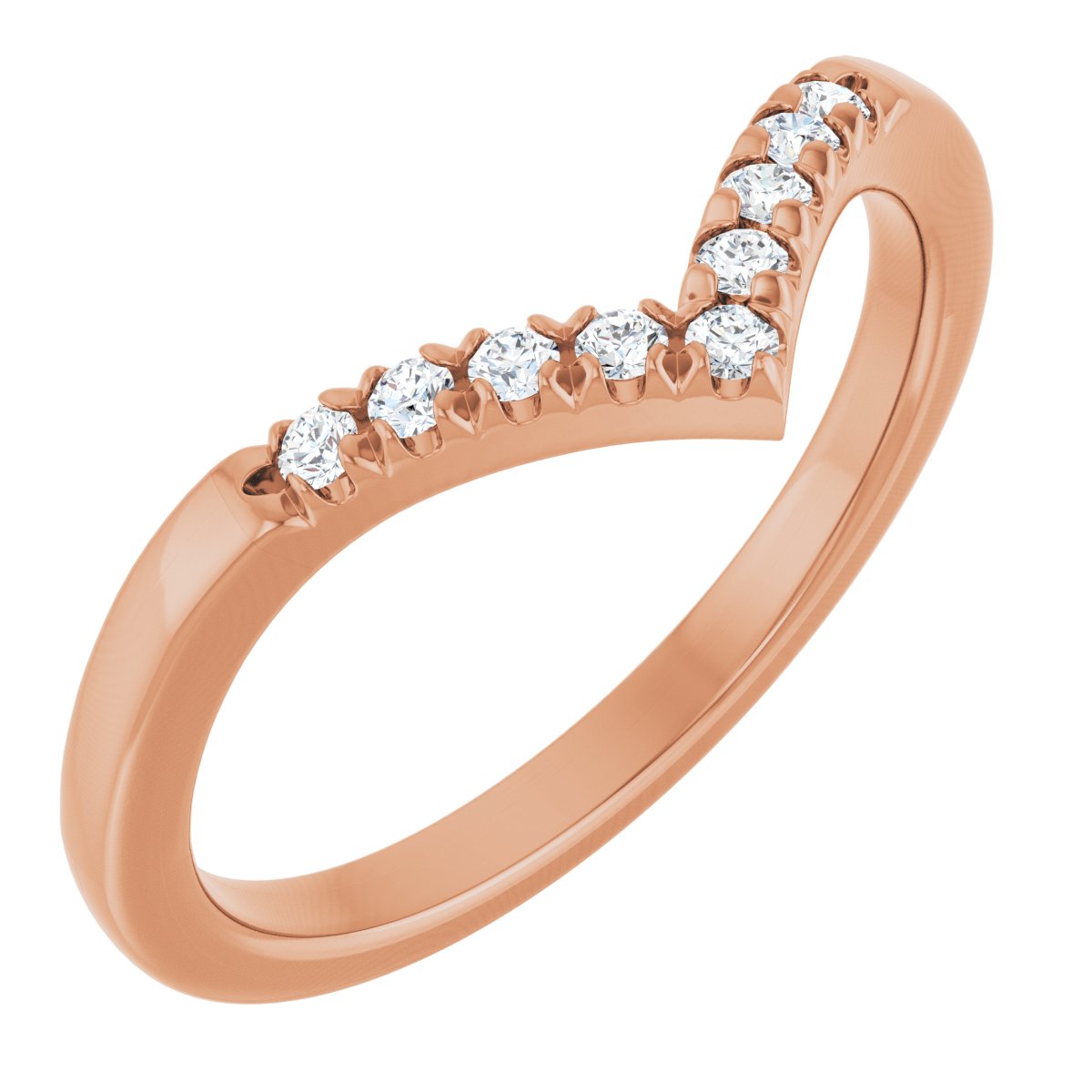 1/8 Ctw Lab-Grown Diamond Contour Band