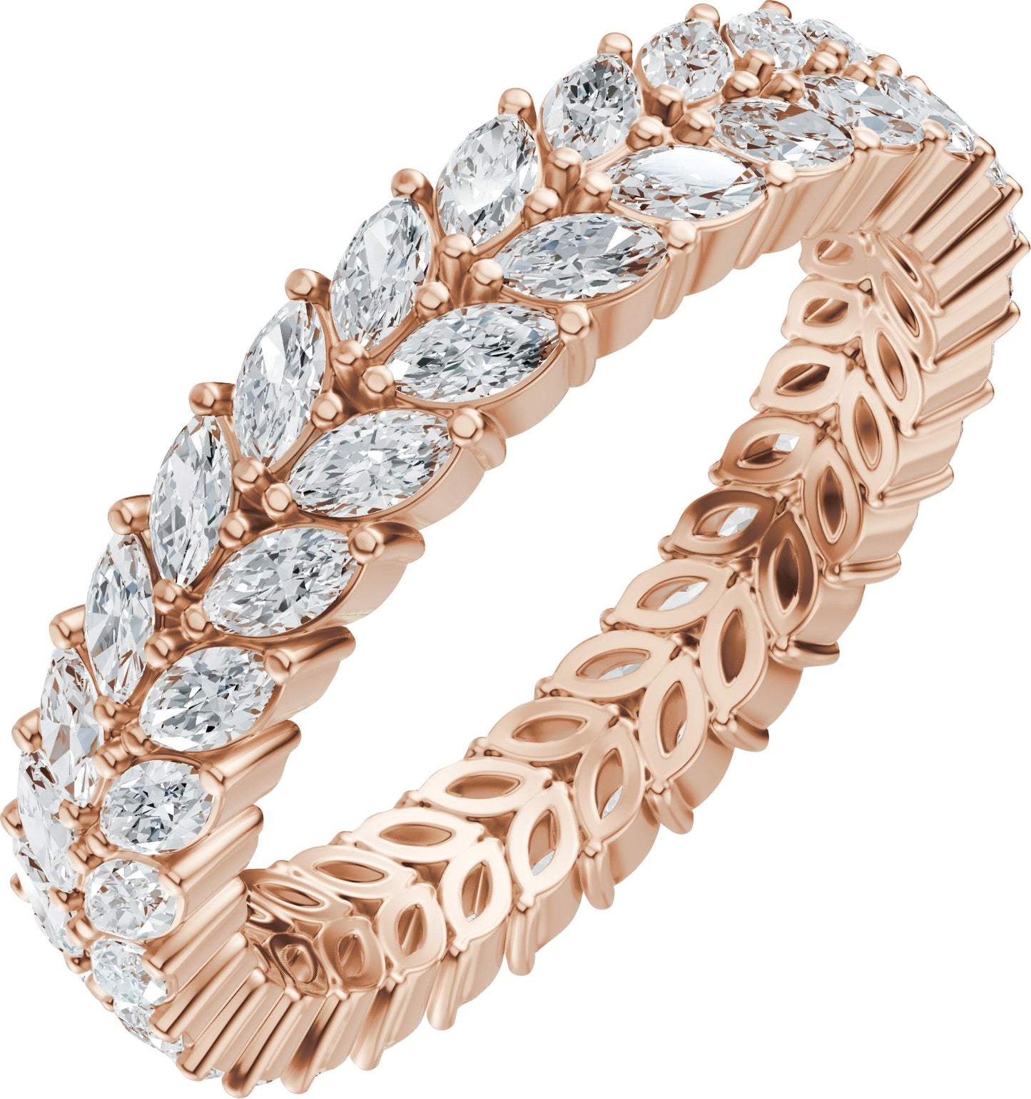 Marquise Lab-Grown Diamond Eternity Band