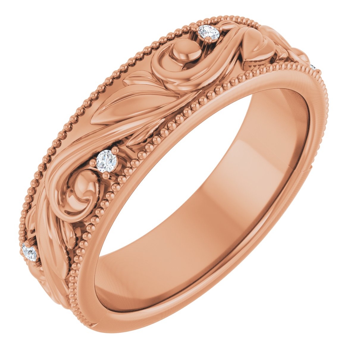 .06 Ctw Lab-Grown Diamond Wedding Band