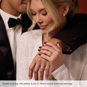 1/8 Ctw Lab-Grown Diamond Sud Earrings