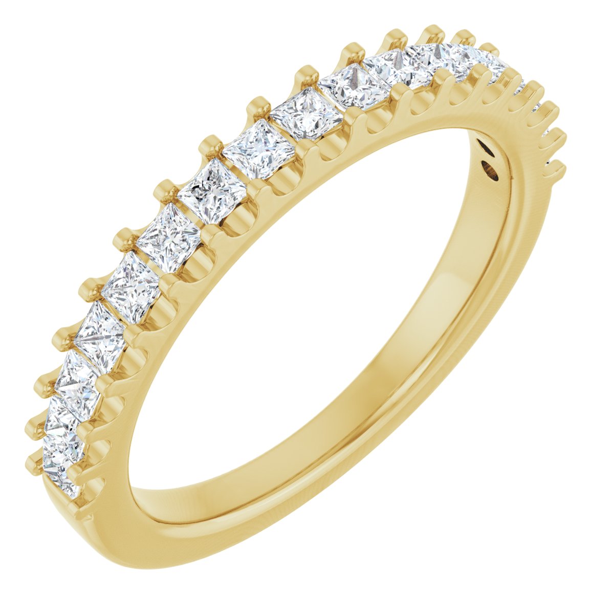 5/8 Ctw Square Lab-Grown Diamond Anniversary Band