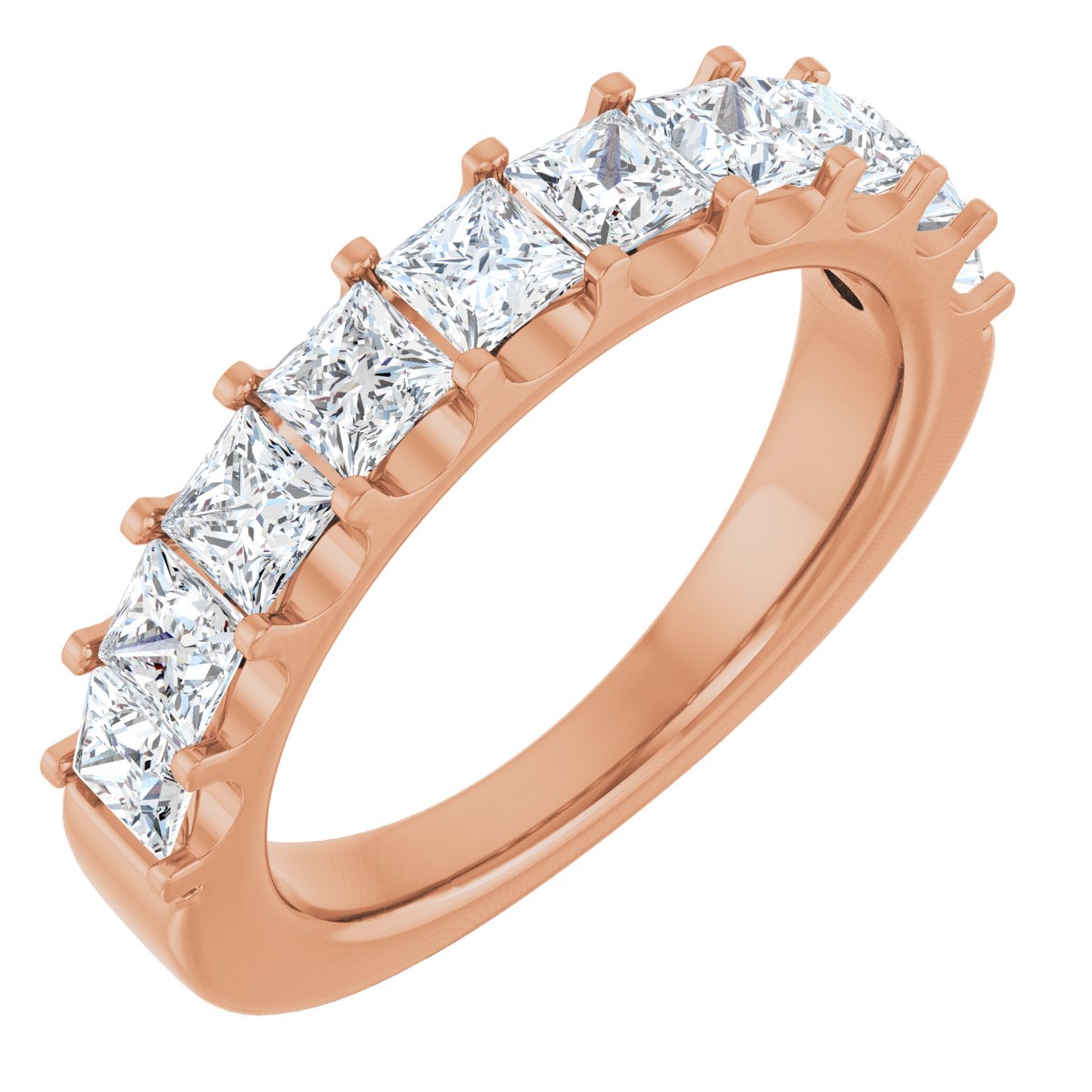 1 5/8 Ctw Square Lab-Grown Diamond Anniversary Band