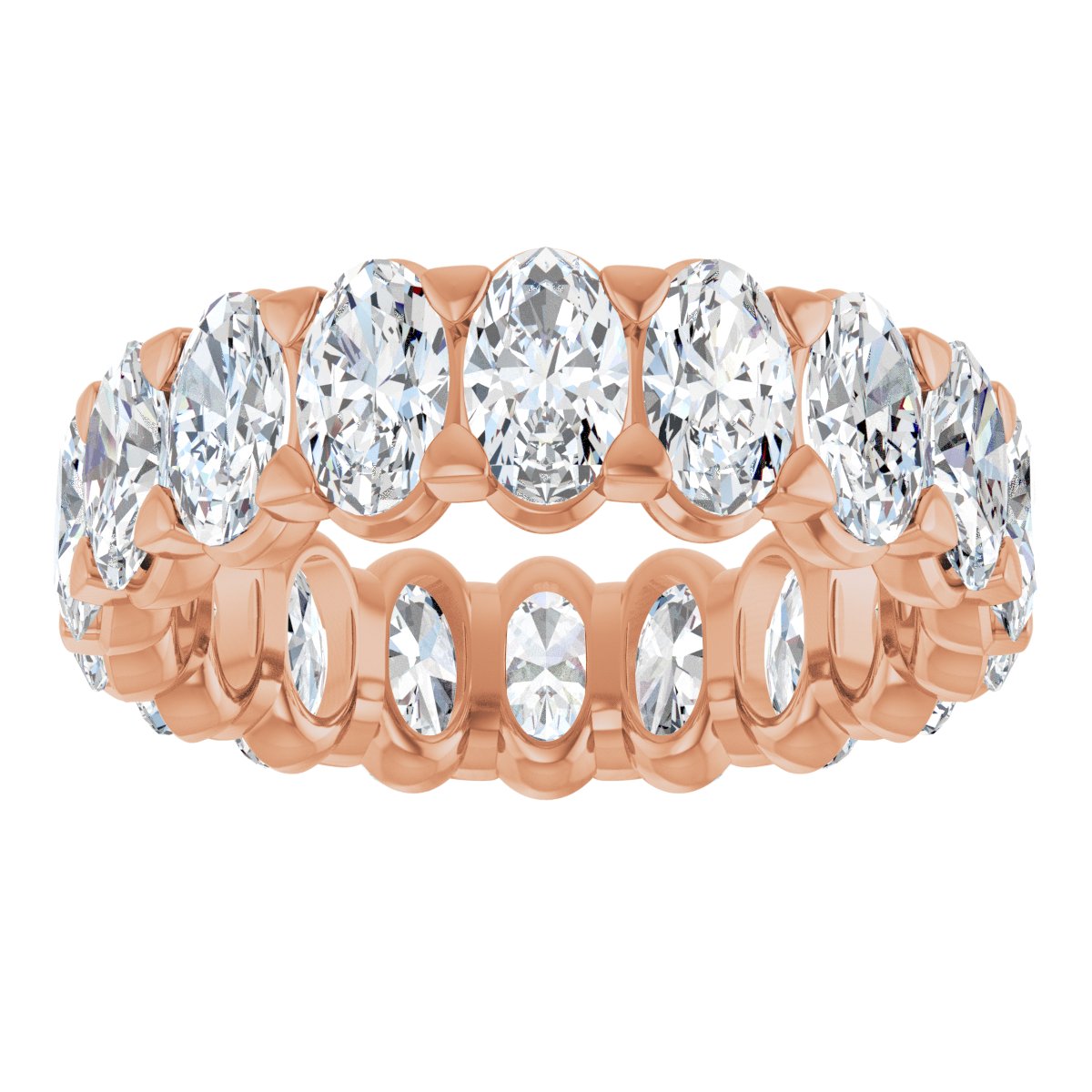 4 1/3 Ctw Oval Lab-Grown Diamond Eternity Band