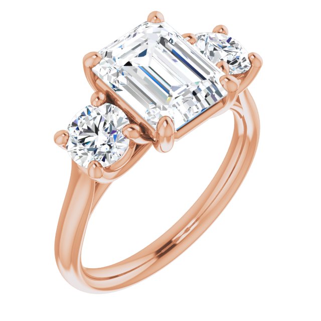 3 1/2 Ctw Emerald Lab-Grown Diamond Engagement Ring