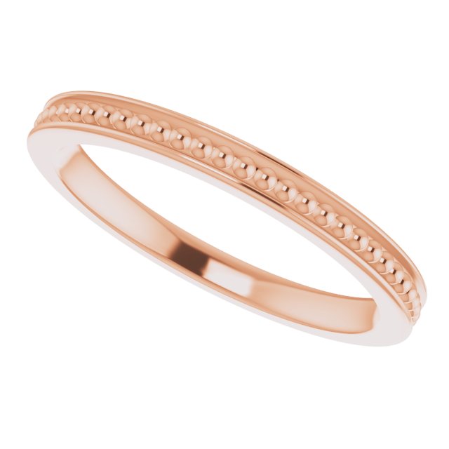 Stackable Bead Ring - Rose Gold