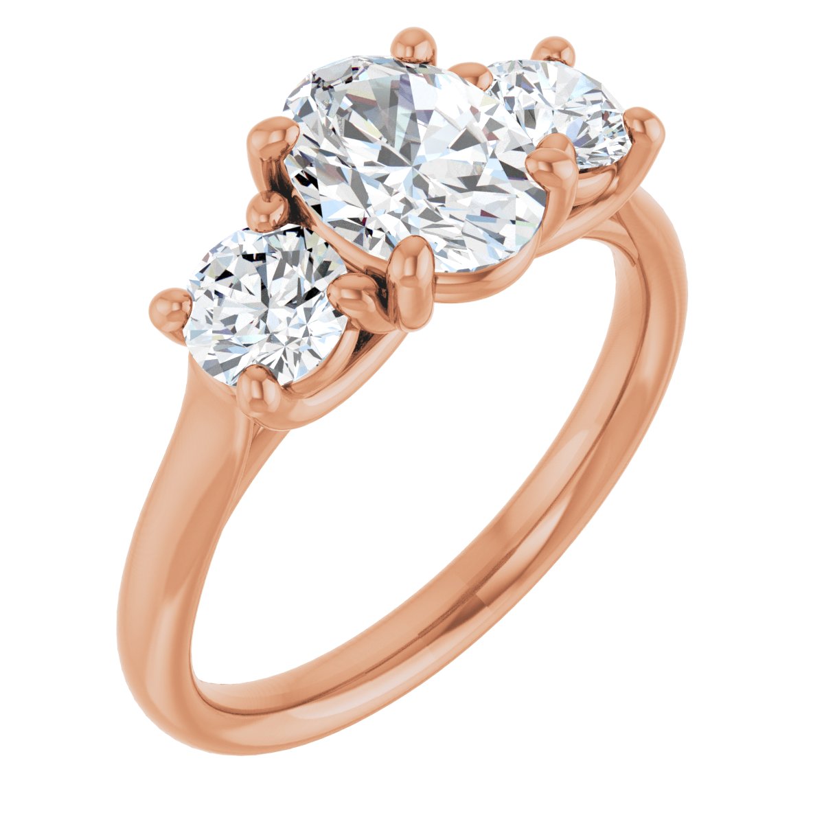 1 3/4 Ctw Oval Lab-Grown Diamond Engagement Ring