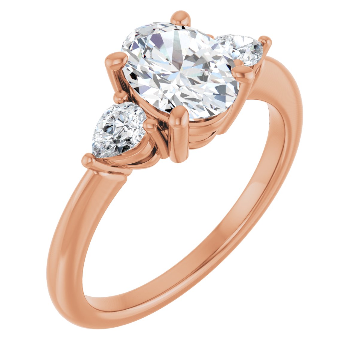 1 1/4 Ctw Oval Lab-Grown Diamond Engagement Ring