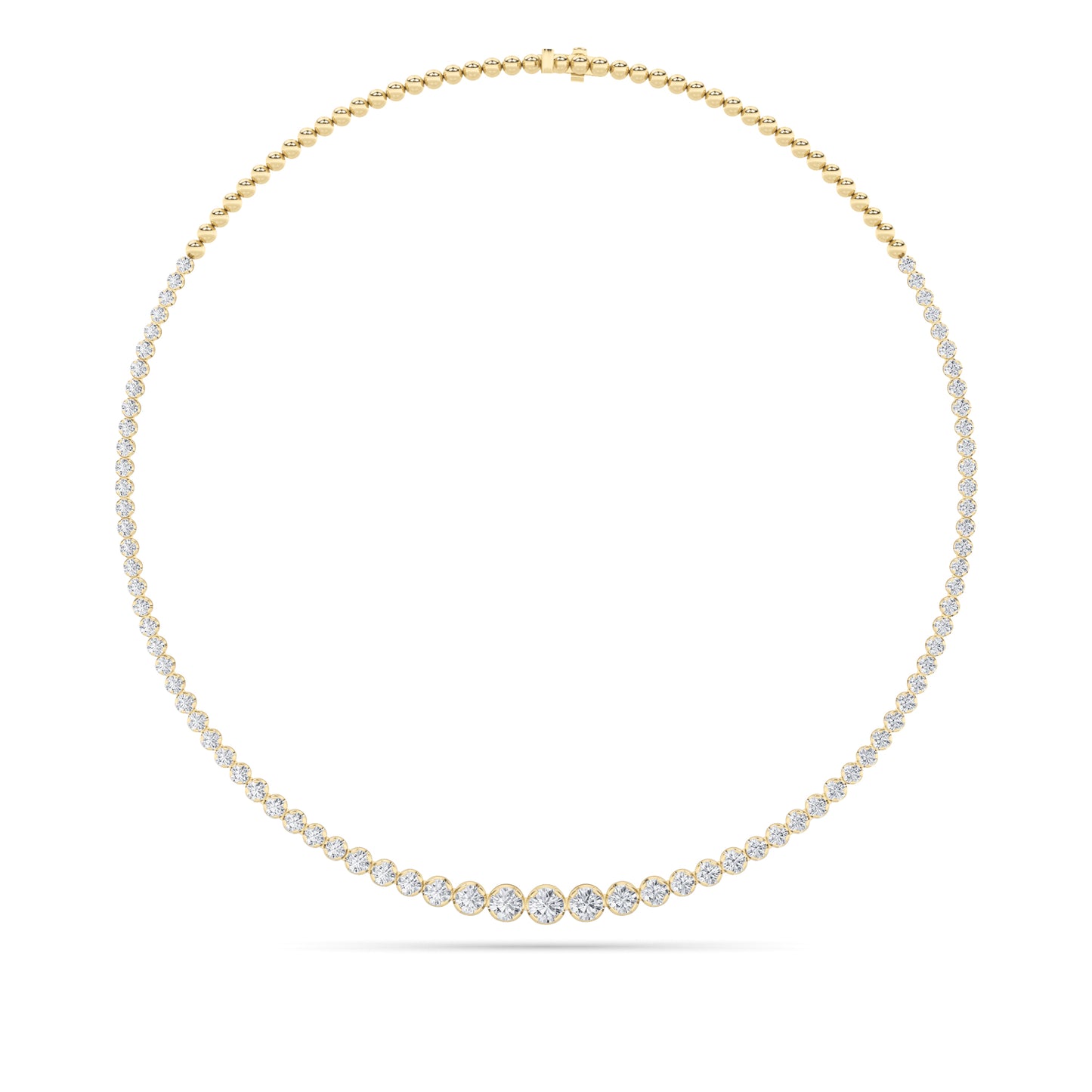 Halfway Graduated Tennis Necklace - Brilliance Direct