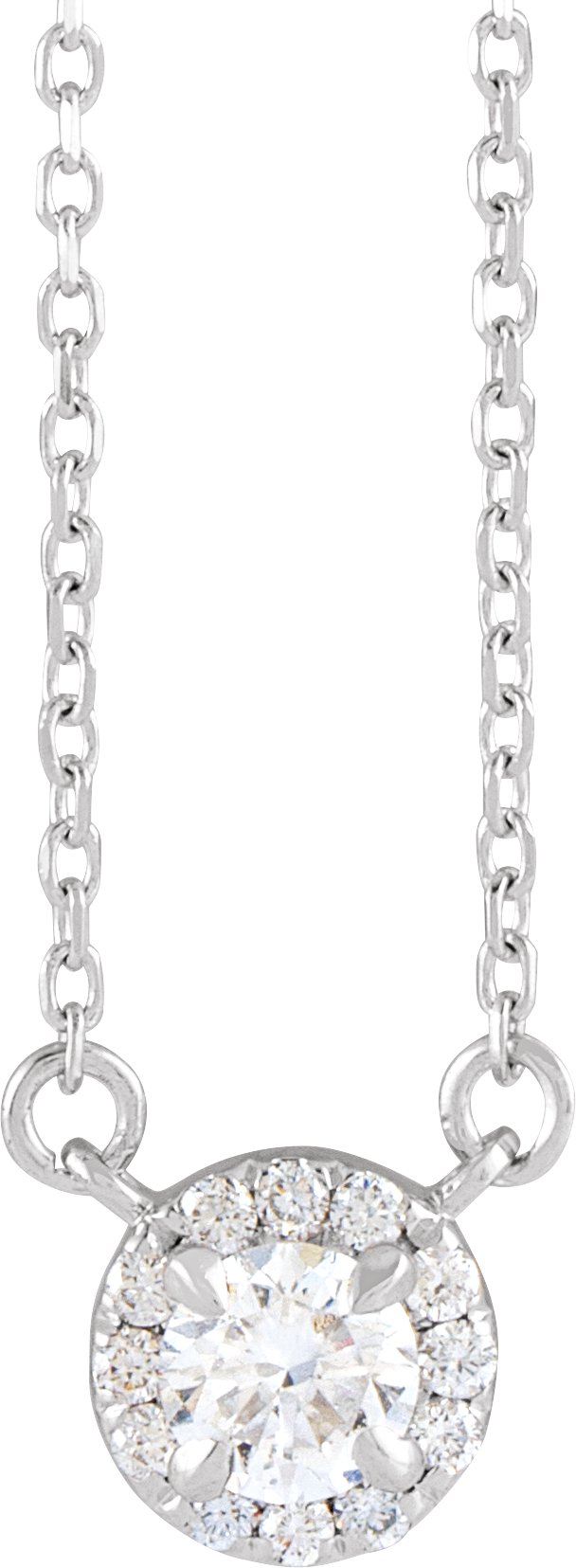 1/3 Ctw Lab-Grown Diamond French-Set Necklace