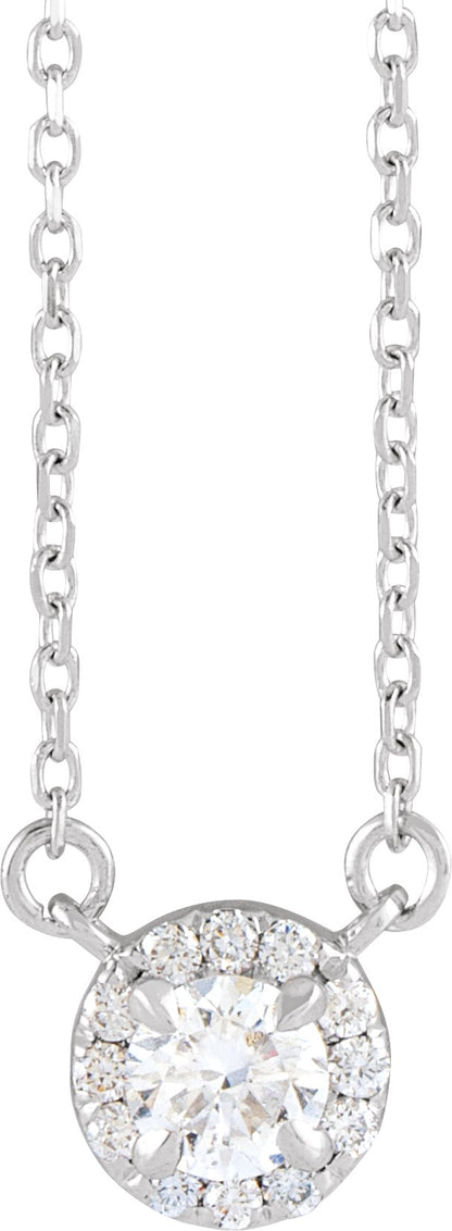 1/3 Ctw Lab-Grown Diamond French-Set Necklace