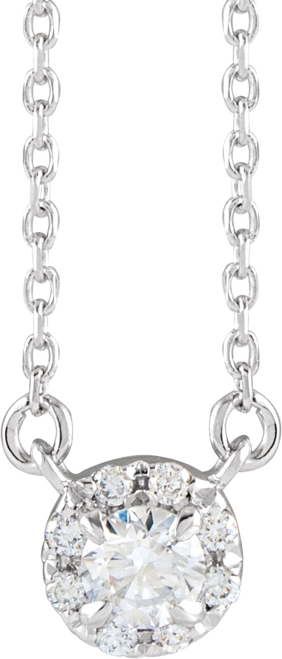 1/5 Ctw Lab-Grown Diamond French-Set Necklace
