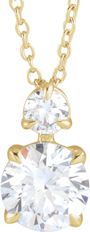1 Ctw Lab-Grown Diamond Necklace - Lab Grown Diamond