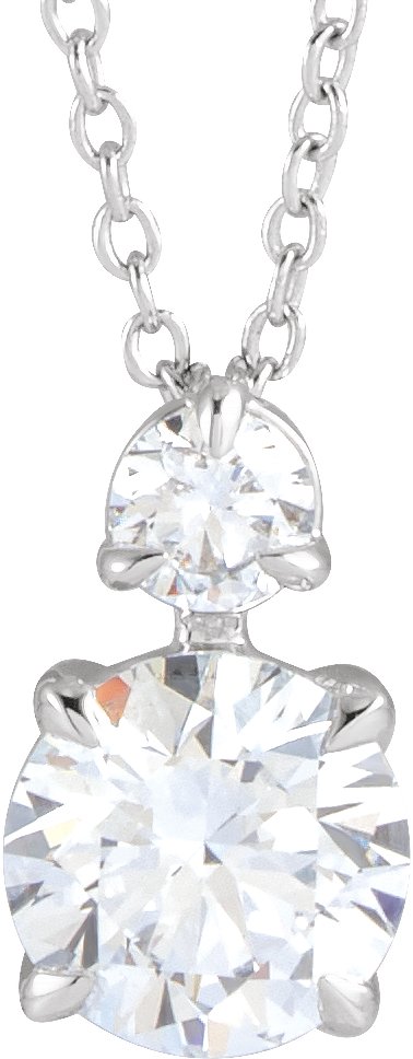 1 Ctw Lab-Grown Diamond Necklace