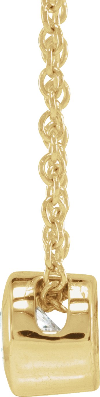 3/4 Ct Lab-Grown Diamond Solitaire Necklace - Yellow Gold - Lab Grown Diamond