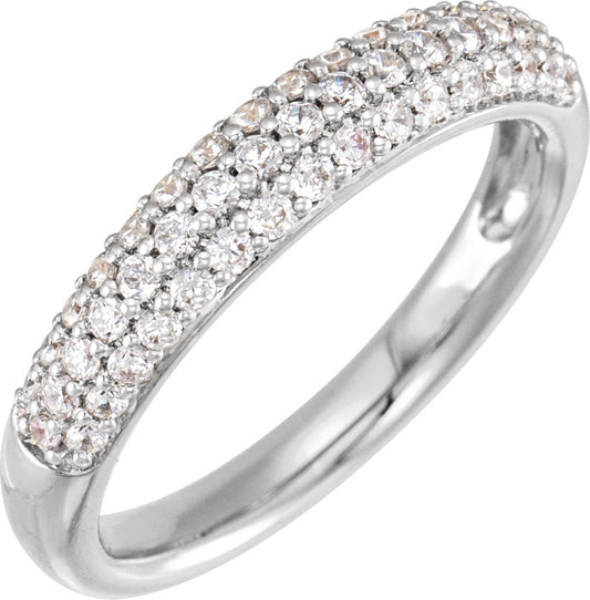 1/2 Ctw Lab-Grown Diamond Ring - White Gold