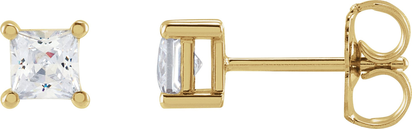 1/4 Ctw Lab-Grown Diamond 4-Prong Earrings