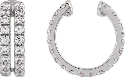 1/2 Ctw Lab-Grown Diamond Cuff Earring