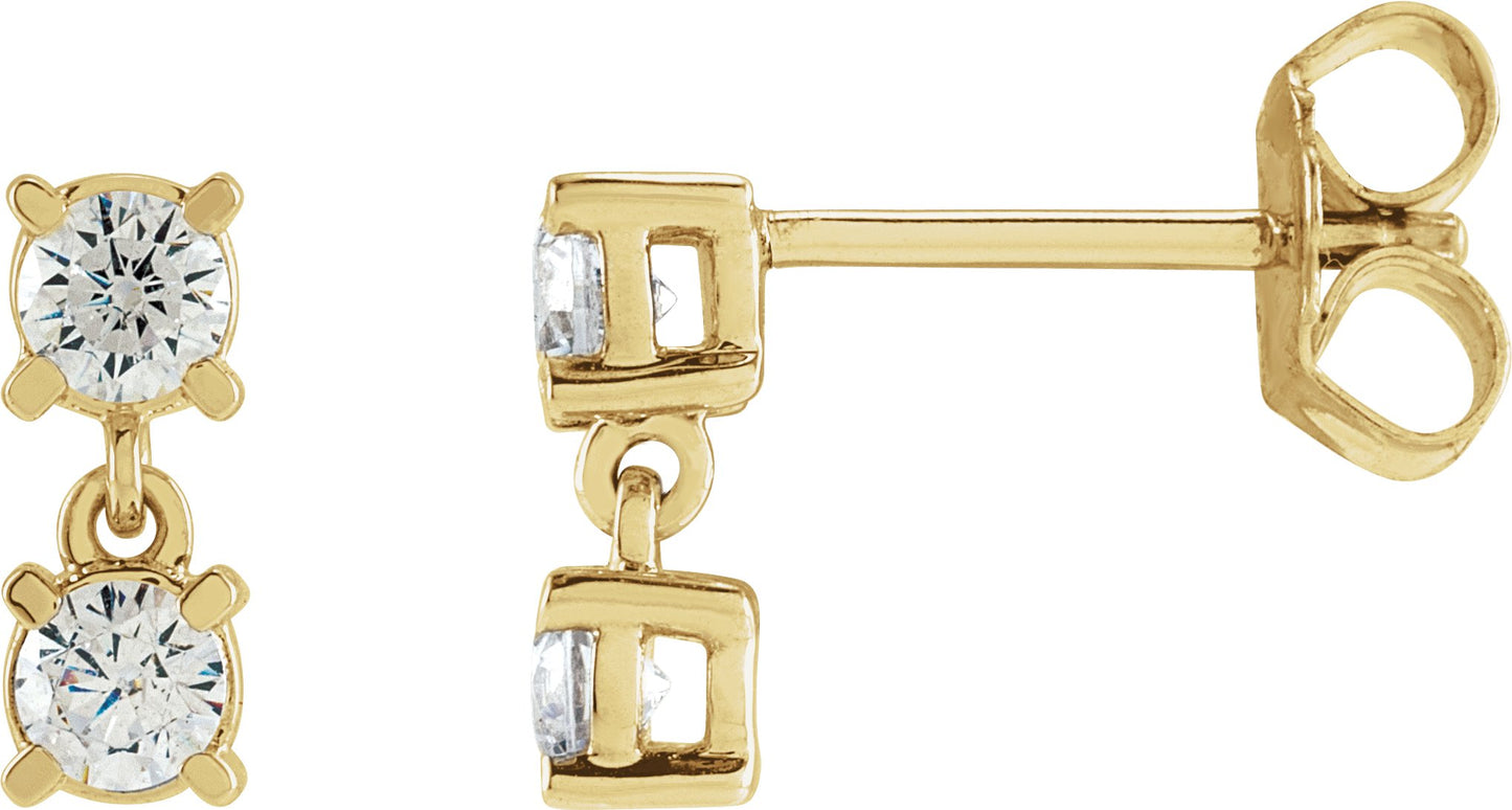 1/2 Ctw Lab-Grown Diamond Earrings - Lab Grown Diamond