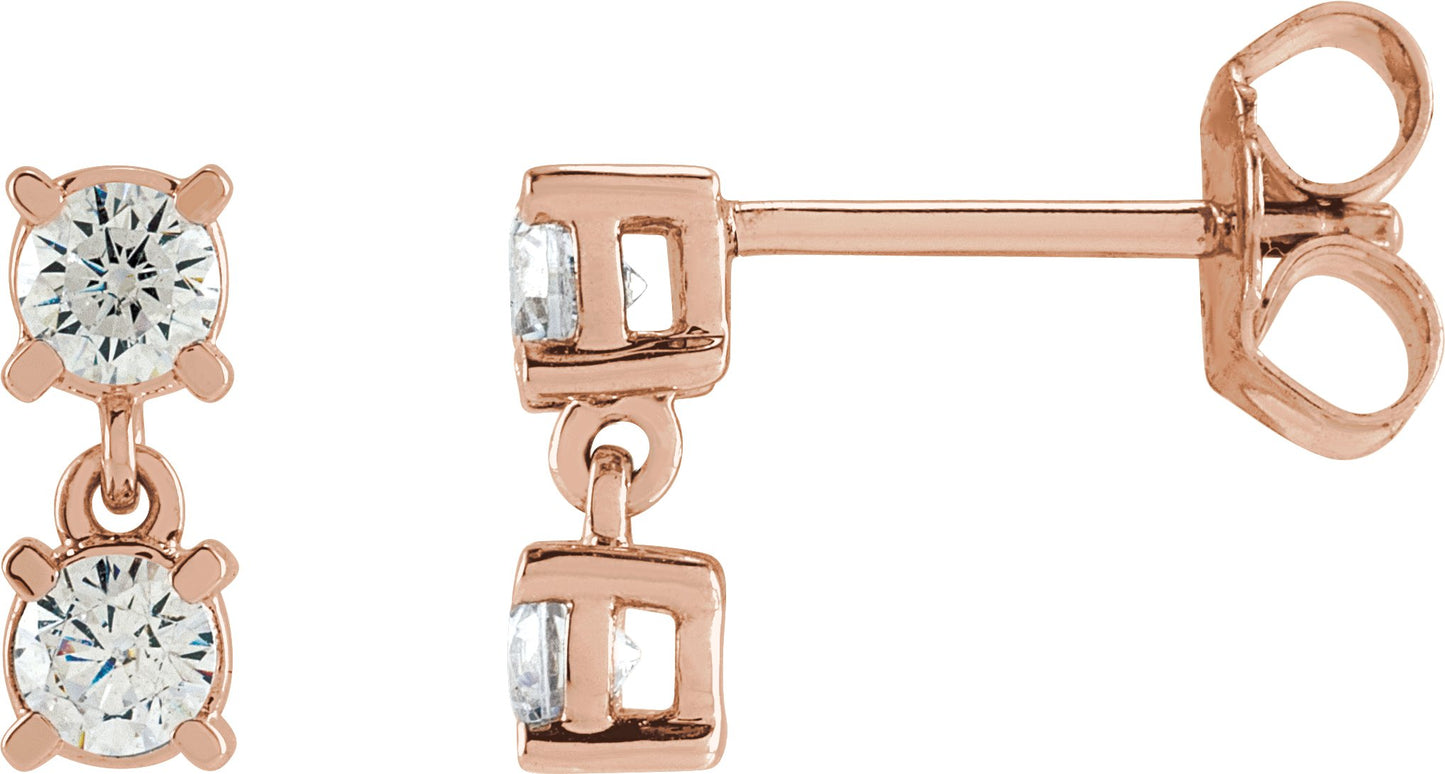 1/2 Ctw Lab-Grown Diamond Earrings