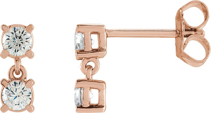 1/2 Ctw Lab-Grown Diamond Earrings
