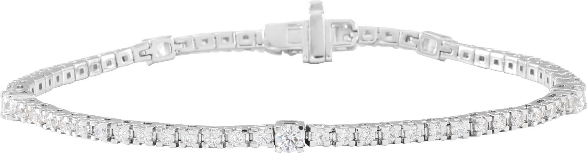1 3/4 Ctw Lab-Grown Diamond Line Bracelet