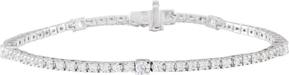 1 3/4 Ctw Lab-Grown Diamond Line Bracelet