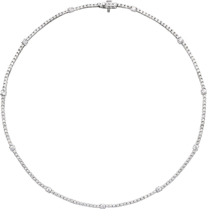 4 Ctw Lab-Grown Diamond Line Necklace