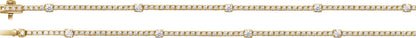 4 Ctw Lab-Grown Diamond Line Necklace - Rose Gold - Lab Grown Diamond