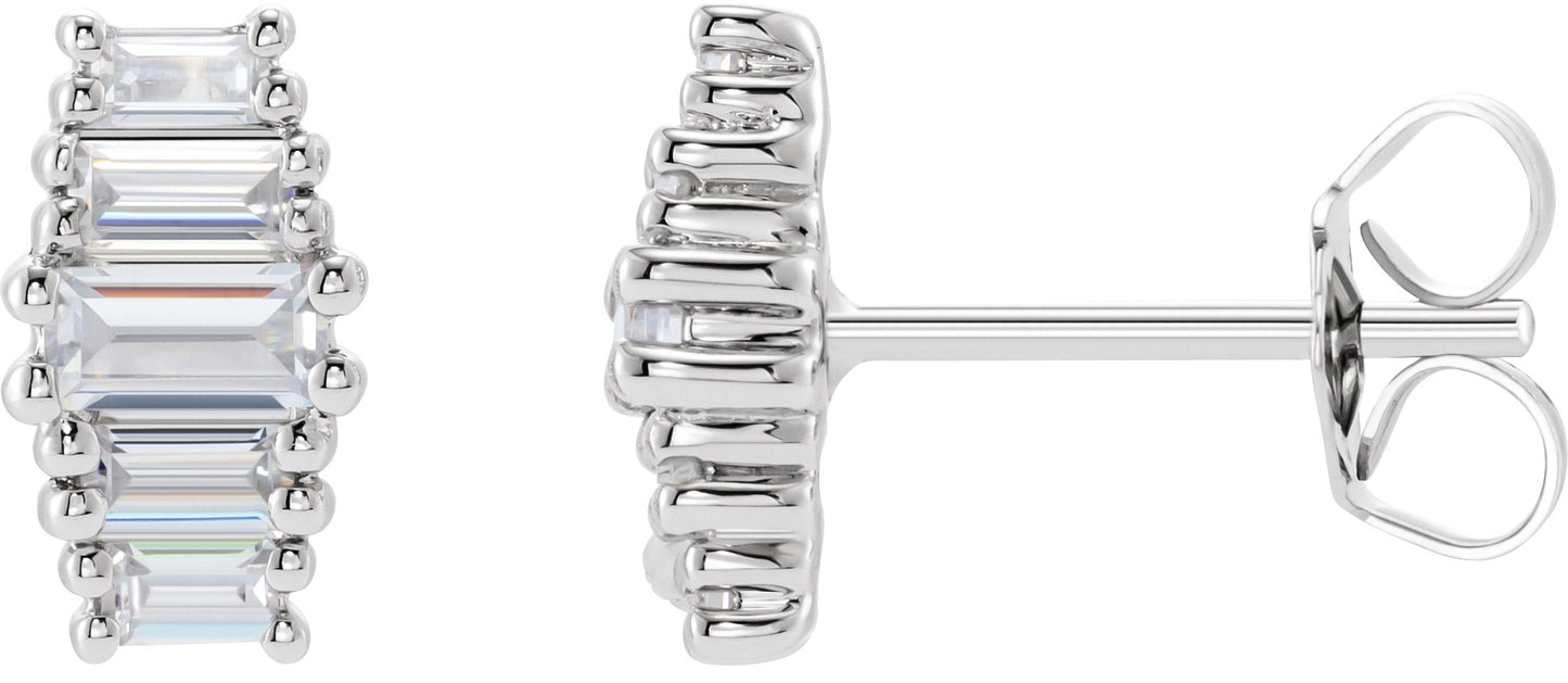1/2 Ctw Lab-Grown Diamond Earrings With Backs