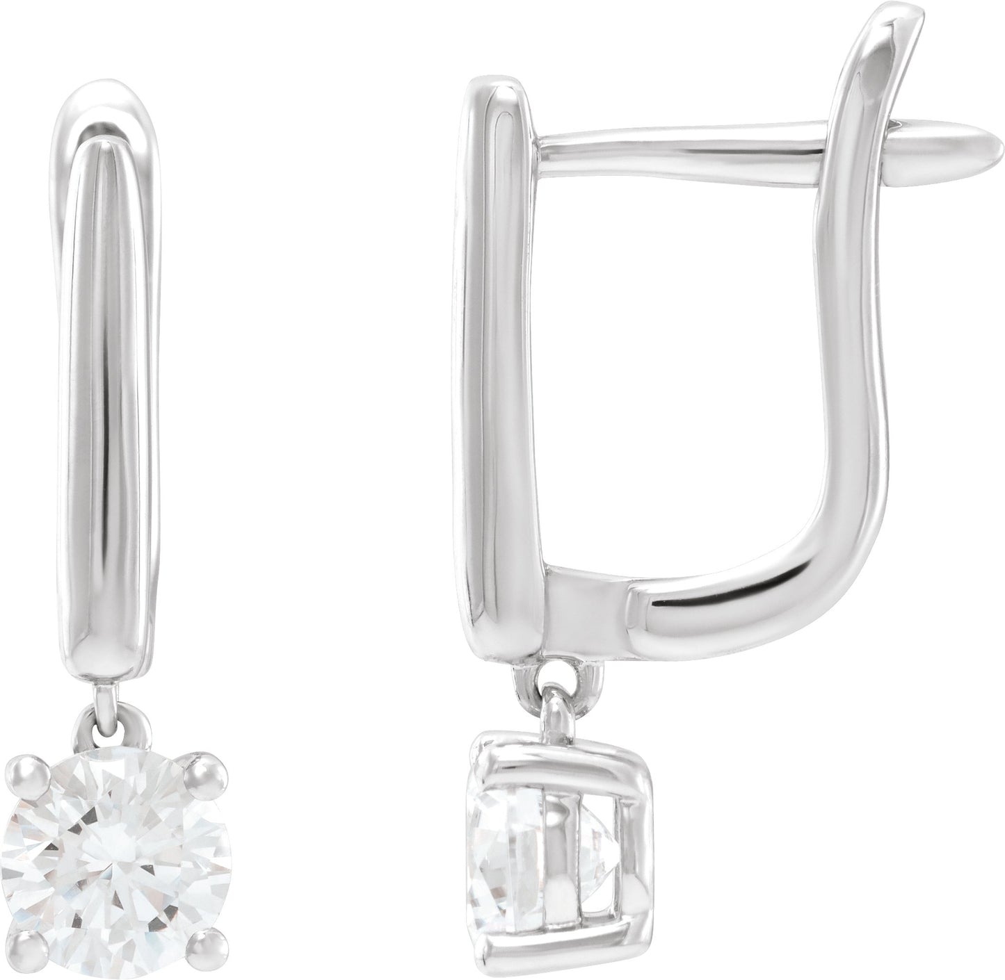1 Ctw Lab-Grown Diamond Earrings
